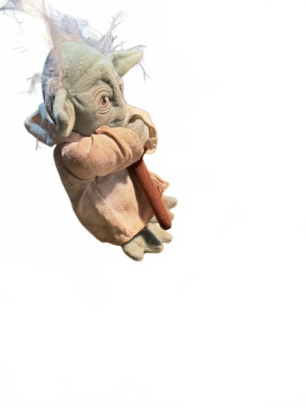 Vintage 2004 Star Wars Yoda Plush Doll with Brown Robe and T